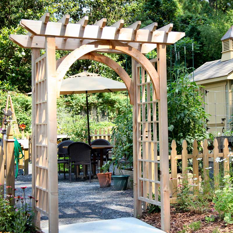 wooden arch