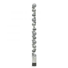 Shatterproof Tube of 14 (3cm) Silver - Kaemingk