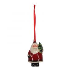 Gisela Graham Ceramic Santa W Tree Dec