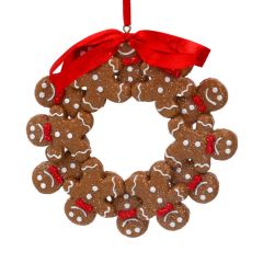 Gisela Graham Gingerbread Men Wreath Dec