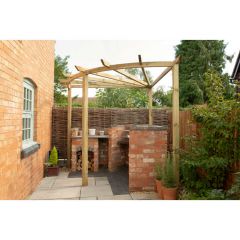Forest Garden Radial Pergola - Home Delivery 