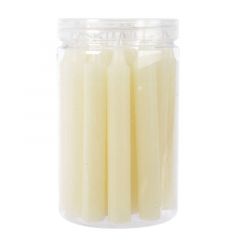 Tube of 22 Mini Candles 1.3x10.5cm Ivory - Kaemingk