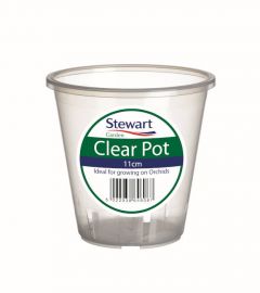 Stewart Garden 11cm Clear Pots - Clear