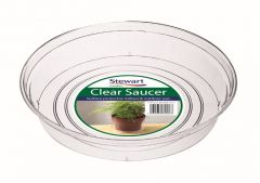 Stewart Garden Clear Saucer for 11-18.5cm Clear Pots - Clear