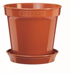 Stewart Garden 20.3cm (8") Flower Pots - Terracotta