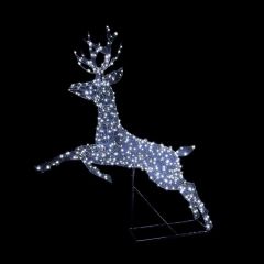 NOMA Richmond Leaping Stag 1.5m 460 Black Duo Bulb Flexi Wire LED