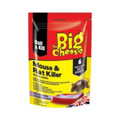 The Big Cheese Mouse &amp; Rat Killer No Spill Sachets