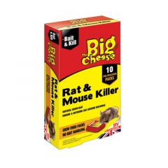 The Big Cheese Rat &amp; Mouse Killer - Bait Packs (10 x 40g)