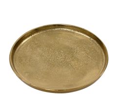 Kaemingk Aluminium Deco Plate 20cm Gold