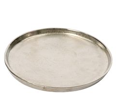 Kaemingk Aluminium Deco Plate 20cm Silver