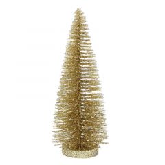 Gisela Graham Bristle Tree Gold Small