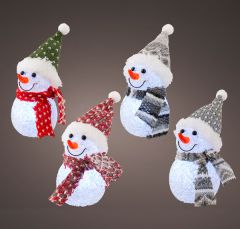 Kaemingk Lit Snowman 16cm Cool White