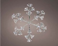 Snowflake 192 LED Cool White 42x48cm Flashing Effect - Kaemingk