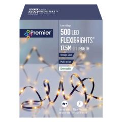 Premier FlexiBrights 500 LED Vintage Gold