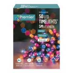 Timelights 50 LED Rainbow - Premier Decorations