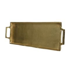 Kaemingk Aluminium Tray 43x14cm Gold