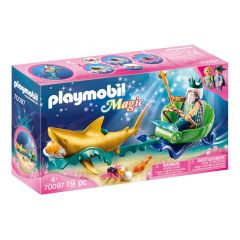 Magic: King Of The Sea With Shark Carriage - Playmobil