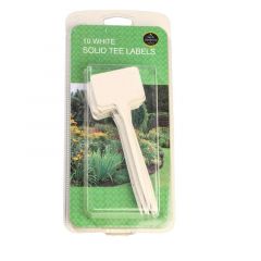 Garland White Solid Tee Labels (10)