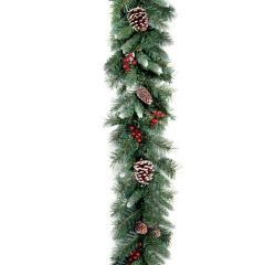 National Tree Frosted Berry Garland 9x10'