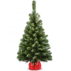 National Tree Noble Spruce Minature Tree in Red Bag 3ft
