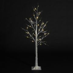 Birch Tree With 64 Warm White LEDs - 1.5M