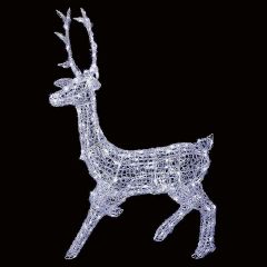 Premier Acrylic Stag W 300 White LEDs (270 Static/30 Flashing) 1.4m