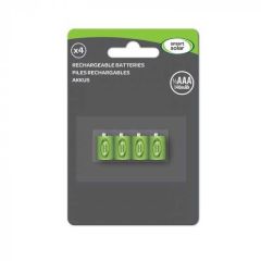 Smart Solar - Rechargeable Batteries - 1/3 AAA - 4 Pack