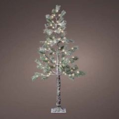 LED Snowy Pine Tree 72 Warm White 150cm - Kaemingk