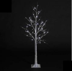 Snowtime Birch Tree with 64 Ice White LED 1.5m