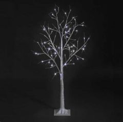 Snowtime Birch Tree with 48 Ice White LED 1.2m