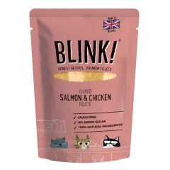 Blink Chicken & Salmon Wet Food Pouch For Cats 85g