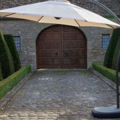 Bramblecrest Gloucester Sand Cantilever Parasol with Base and Cover