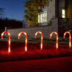 Candy Cane Stakes Set of 6