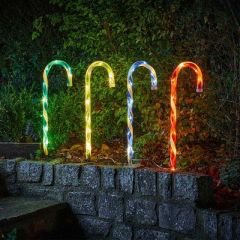 Smart Garden Candy Cane Stakes Large Set of 4 Multi 50cm