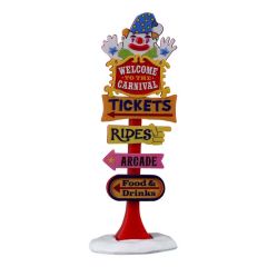 Lemax Carnival Welcome Sign