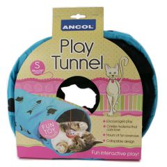 Ancol Cat Play Tunnel Grey - Small