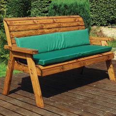 Charles Taylor Three Seater Bench Back Support Cushion Green