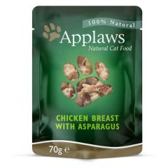 Applaws Chicken & Asparagus Broth Wet Food Pouch For Cats 70g