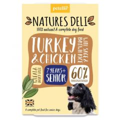 Natures Deli Chicken & Turkey Wet Food Tray For Senior Dogs 400g