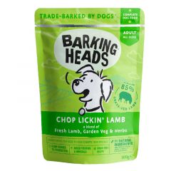 Barking Heads Chop Lickin’ Lamb Wet Food Pouch For Dogs 300G