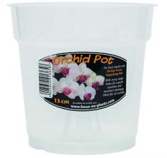 Clear Orchid Pot 13cm - Growth Technology