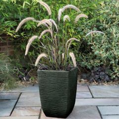 Stewart Garden Cotswold Planter 33cm Tall Square - Marble Green