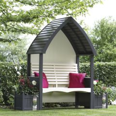 AFK Cottage Arbour Charcoal & Cream