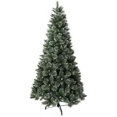 National Tree Crystal Bristle Pine Tree W Cones 6.5ft Artificial Christmas Tree