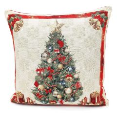 Deck the Halls Cushion - Peggy Wilkins