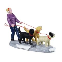 Lemax Dog Walker