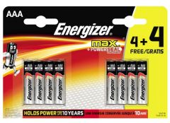 Energizer Max AAA Battery - 4+4 Pack