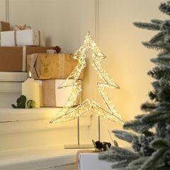 Festive Dewdrop Tree on Stand 60cm 720 Warm White LED