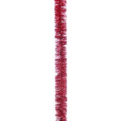 Festive Finecut Tinsel 200x10cm Red