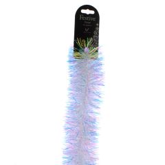 Festive Finecut Tinsel 200x7.5cm Iridescent